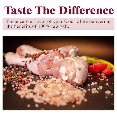 HIMALAYAN CHEF PINK HIMALAYAN SALT COARSE GRAIN, 5 LBS PLASTIC JAR – PURE, NATURAL, KOSHER, MINERAL-RICH, IDEAL FOR GRINDER REFILLS, COOKING, SEASONING