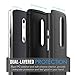 Droid Maxx 2 Case, MoKo [Shock Absorption] Slim Dual Layer Protective Case with Soft Silicone Bumper and Rigid PC Back Cover for Motorola Droid Maxx 2 / Moto X Play - Black