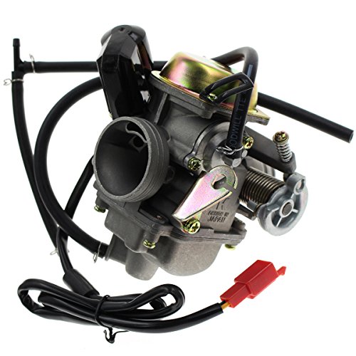AUTOKAY Carburetor GY6 GY-6 150CC Carb KAZUMA SUNL 149CC 24mm Electric Choke E-Clotted Valve for ATV