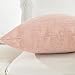 Home Brilliant Pink Throw Pillow Cover 26x26 Lined Linen Large Square Euro Sham for Bed Sofa, Baby Pink, 26 x 26 inches(66cm)