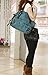 Fansela(TM Womens Simple Cool Graffiti Canvas Handbag Crossbody Tote Bag (Blue)