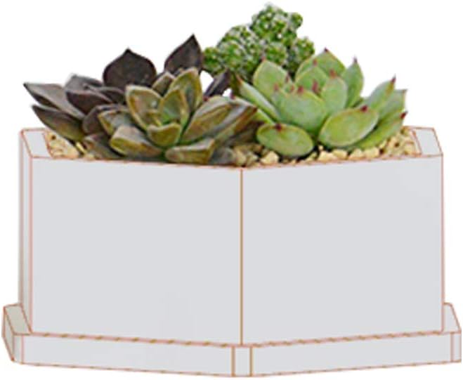 Kimnny Silicone Mold, Hexagon Flower Pot DIY Silicone Molds Garden Planter Cement Concrete Vase Soap Moulds