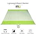 Compact Lightweight Beach Blanket - 7’ x 7’ Waterproof and Sand Proof Strong Ripstop Parachute Nylon Foldable Blanket, Perfect for Outdoor Picnic Beach Camping Sporting Events - by MIU COLOR