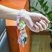 LATEEFAH Wristlet Keychain Keyring Bracelet Bangle - Round Circle Key Ring Bracelet Leather Tassel Bracelet Holder For Women Girls