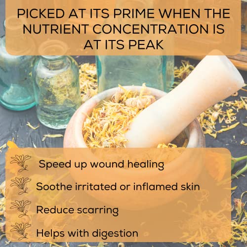 Dried Calendula Whole Flowers 1 Pound Edible Flowers Natural