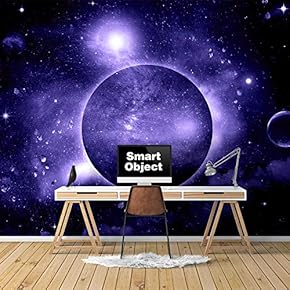 Wall Murals for Bedroom Great Universe Giant Planets Removable Wallpaper Peel and Stick Wall Stickers - 66x96 inches