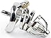 BDSM Stainless Steel Cock cage Sound Male Chastity Device Penis Sex Products for Men 275-1 (cage with 50mm Ring)