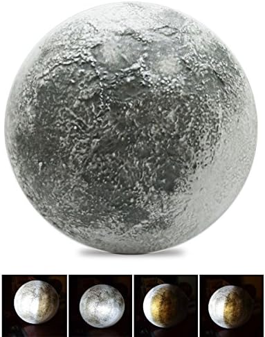3D LED Moon Lamp Light Remote Control Wall Decor Night Light Relaxing Healing Moon for Art Room Kid Bedroom by Zhiding