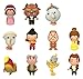 Beauty & The Beast Blind Bag Collectible Key Rings Novelty, Yellow/pink, Small