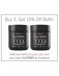 Raw Nutrition Labs NutriBeet Nitric Oxide Optimizer Organic Beet Root Juice Powder with Amino...