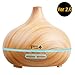 PeakPlus 300ml Cool Mist Humidifier Ultrasonic Aroma Essential Oil Diffuser - 7 Color Changing LED Lights Adjustable Mist Mode Auto Shut-Off Diffuser Nebulizer Best For Home Office Baby Room Spa Yoga