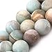 12mm round gemstone frost mixed color amazonite beads strand 15