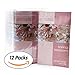 JR Pack of 12 Protable 20g Scented Sachets with Hanger suitable for Room, Wardrobe, Bathrooms, Cars, Laundry Baskets,etc (Fragrance of flower, Rich and Aromatic - Spring blossom)