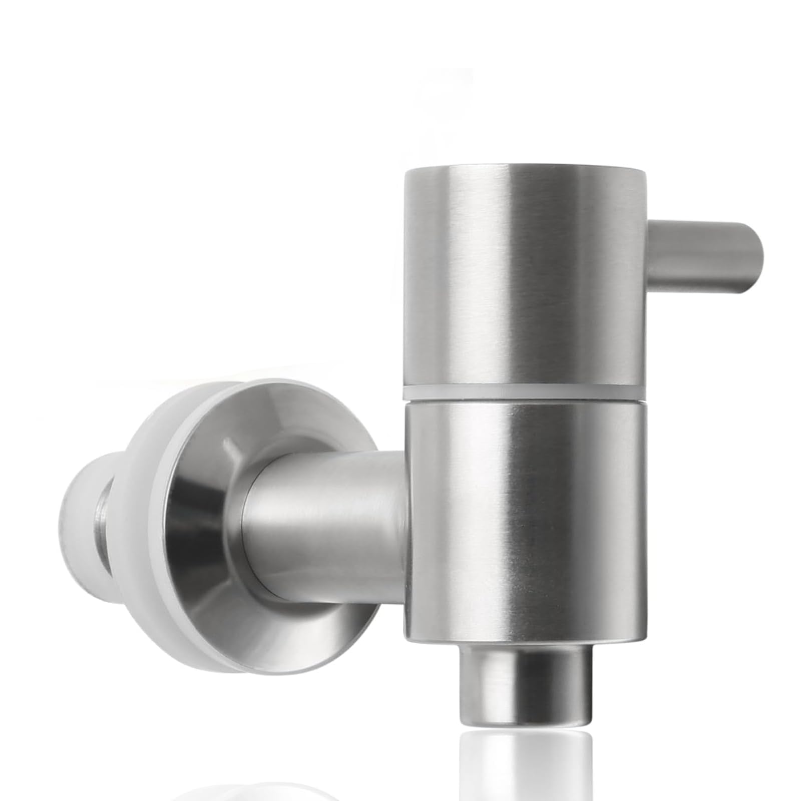Chstarina Stainless Steel Beverage Dispenser Tap, Beverage Dispenser Replacement Spigot, Dispenser Faucet with Anti-Clogging Cap, Drink Dispenser Tap Replacement for Water, Beer, Juice, Bottle, Bucket