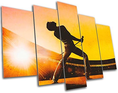 BOHEMIAN RHAPSODY QUEEN MOVIE CANVAS PRINT - MULTI PANEL - 5 PANEL CANVAS - WALL ART - FRAMED PRINT - READY TO HANG - HANDMADE