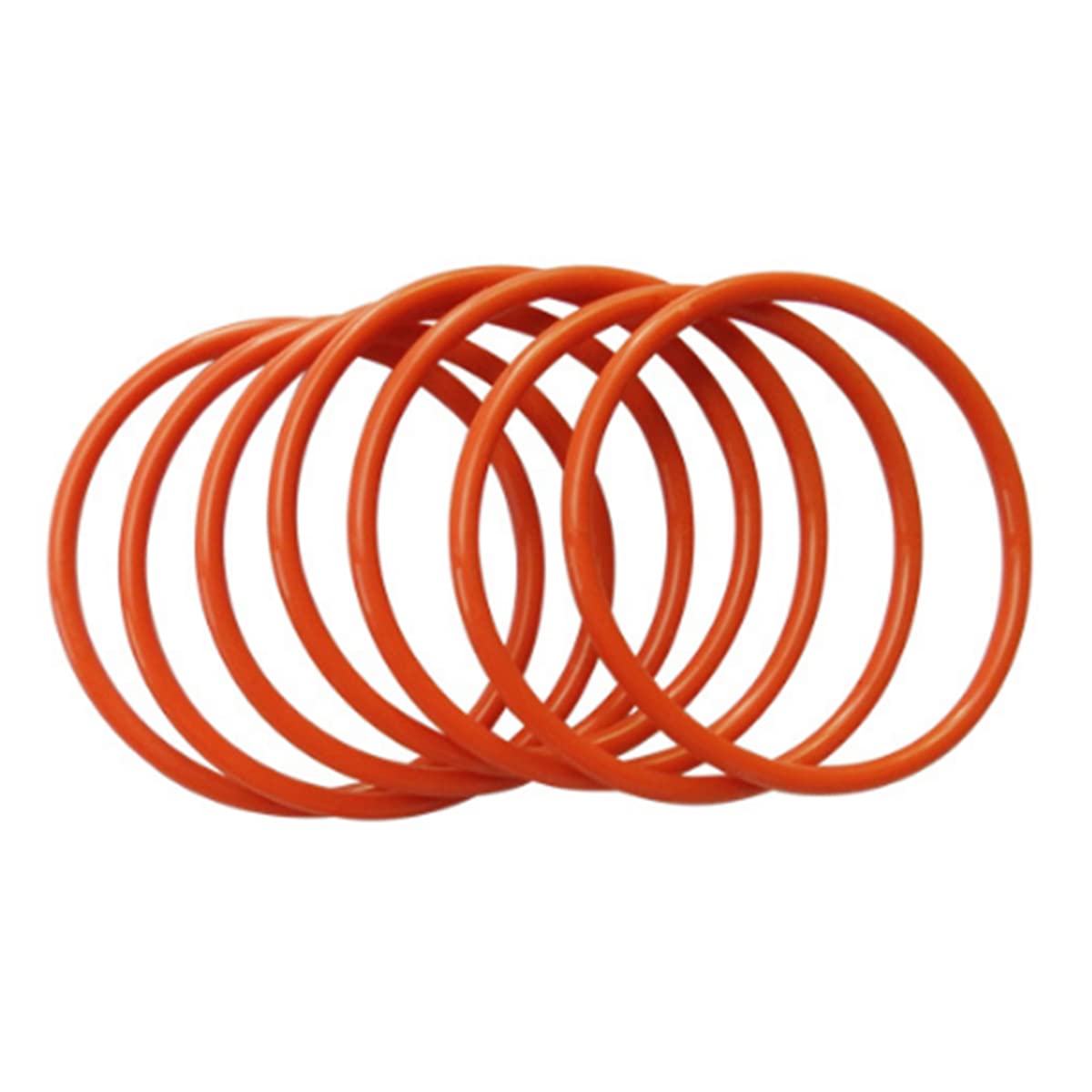 Boxonly 30 PCS O-Rings Silicone Round Seal Grommets 59.6mm OD 56mm ID 1.8mm Width O Rings Washer Sealing Ring Gasket Red