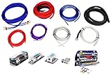 Rockville RDA0+4K 0+4 Gauge Dual Amplifier Installation Kit+2 Farad Capacitor