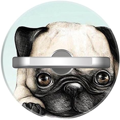 Finger Ring Stand, Universal Cell Phone holder, [Removable] 360Degree Rotation Smartphone Ring Stand iPhone 7 Plus / 7 / 7S / 6 Plus / 6 /6 S, Samsung Galaxy[I-Love-Pugs]