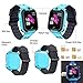 SZBXD Kids Waterproof Smart Watch Phone, LBS/GPS Tracker Touchscreen Smartwatch Games SOS Alarm Clock Camera Smart Watch Christmas Birthday Gifts for School Boy Girls (Blue)