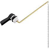 Hibbent Universal Metal Front Mount Toilet Handle Replacement Kit, Brass Toilet Flush Tank Lever with Stainless Steel Flapper