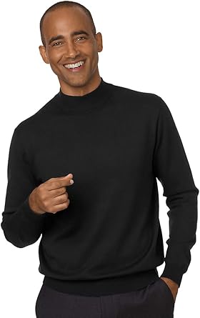 silk mock turtleneck mens