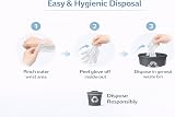1ABOVE 200 Clear Vinyl Disposable Gloves Medium Latex-Free Powder-Free view 4
