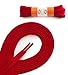OrthoStep Oval Athletic Red 54 inch Shoelaces - Sports Shoelaces 2 Pair Pack