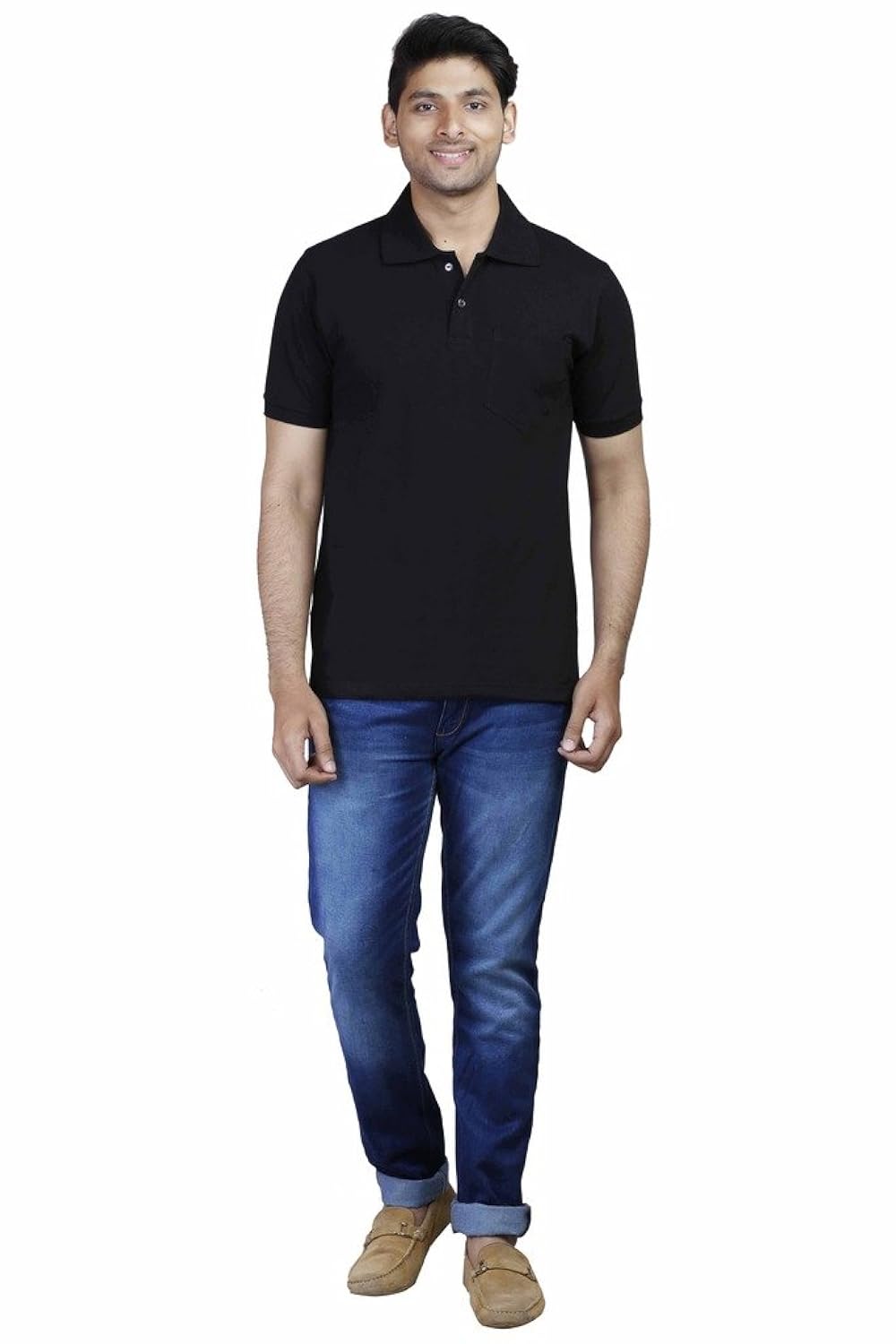 fleximaa men's cotton polo multicolor