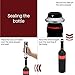 Brewberry Premium Stainless Steel Electric Wine Bottle Opener with Foil Cutter, Charging Stand, LED Temperature Display and Vacuum Sealer For Wine Preserver