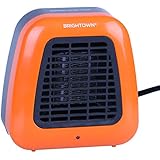 Personal Ceramic Portable-Mini Heater for Office Desktop Table Home Dorm, 400-Watt ETL Listed for Safe Use, Orange