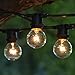 Austin Light Co. Outdoor Commercial String Globe Lights - 24ft - 24 Sockets and Bulbs + 3 Extra Replacement Bulbs. Great for Patio, Party, Restaurant, Home, Bistro, Weddings, backyards.