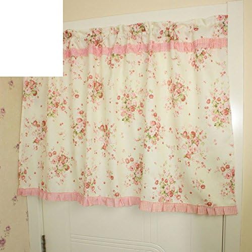 Half curtain/fabric curtain/curtain/coffee curtain/partition curtain/hanging curtains/kitchen small curtains/curtain-C 90x55cm(35x22inch)