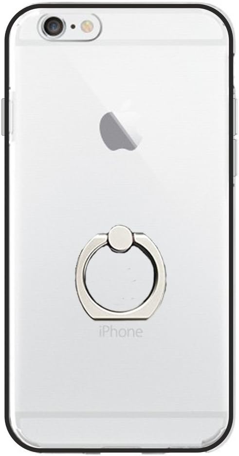 JMM Frosted Hard + Soft Tough Finger Ring Bumper Case for Apple iPhone 6/6S
