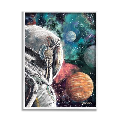Stupell Industries Astronaut & Outer Space Framed Giclee Art by Nidhi Wadhwa