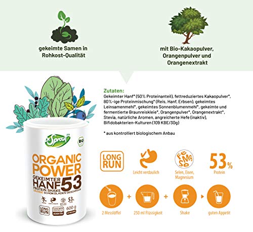 VEGANES-Proteinpulver-BIO-in-gekeimter-Rohkost-Qualitaet-SCHOKO-Shake-600g-Pflanzliches-Eiweisspulver-mit-Hanf-Reis-Erbsen-Sonnenblumen-Eiweiss-VEGAN-Protein-Pulver-OHNE-Soja-Zucker-Weizen VEGANES-Proteinpulver-BIO-in-gekeimter-Rohkost-Qualitaet-SCHOKO-Shake-600g-Pflanzliches-Eiweisspulver-mit-Hanf-Reis-Erbsen-Sonnenblumen-Eiweiss-VEGAN-Protein-Pulver-OHNE-Soja-Zucker-Weizen