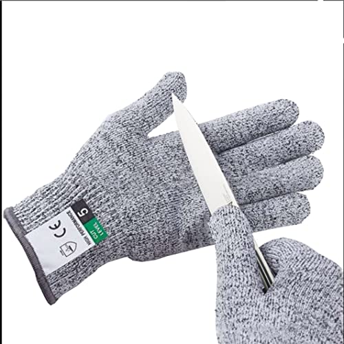 Cut Resistant Gloves Food Grade Level 5 Protection Ambidextrous Cut Proof Gloves Machine Washable Kitchen Cut Gloves for Cooking and Working(Medium)