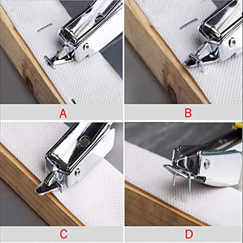 KINYOOO 2 Pcs Staple Puller Tool, Professional Nail Puller Office Hand Tools Orange, Heavy Duty Upholstery Staple Remover.