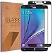 Mr.Shield [2-PACK] Designed For Samsung Galaxy Note 5 [Full Cover] [Black] Screen Protector with Lifetime Replacement
