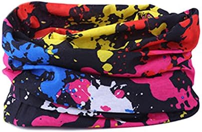 hjuns Versatile Outdoors Seamless Cooling Headwear, Multifunction Microfiber Polyester Sport Mask, Works as Fishing Sun Mask, Face Shield, Neck Gaiter, Headband, Bandana