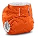 Kanga Care Rumparooz G3 Stay Dry Cloth Diaper Reusable One Size Pocket Diaper Patented Inner Double Gusset 2 pcs Microfiber Insert Soaker (6-55+ lbs) - Poppy