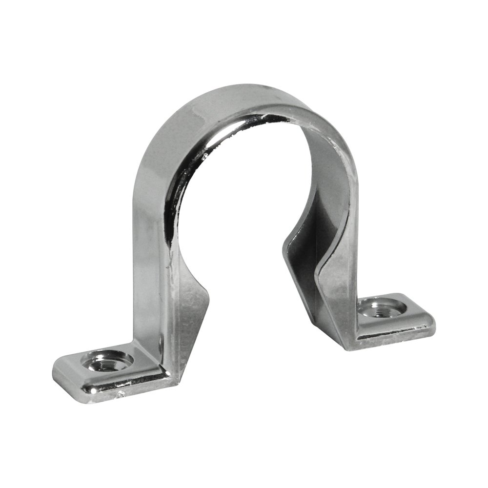 FloPlast CW35 CW35-40MM Chrome Style ABS Waste Pipe Clip (Pack 3), Silver