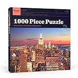 Puzzle Press | New York City Puzzle 1000 Piece Adult Puzzle - NYC Skyline with Empire State Building - Challenging Family Puzzle (Toy)