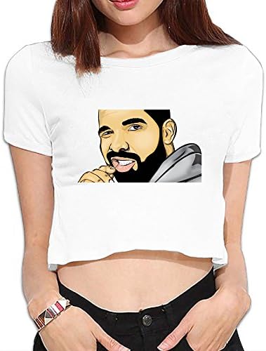 Women T Shirts Easeful Women's Drake Cartoon