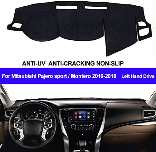 LHYQRSQ Car Dashboard Cover,For Mitsubishi Pajero sport/Montero 2016 2017 2018