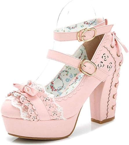 Zapatos de tacon alto estilo japonés