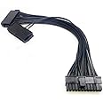 Amazon.com: Dual PSU Power Supply 24 Pin Extension Cable for ATX ...