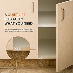 Cabinet Bumpers 200 PCS Rubber Bumpers, Circular Dots Shaped Self