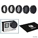 CamKix Cinematic Filter Pack Compatible with GoPro Hero 4 and 3+ Includes 4 Neutral Density Filters (ND2/ND4/ND8/ND16), a UV Filter and a Cleaning Cloth.