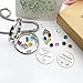 beffy Girls & Boys Gift from Mother,Mom,Mammy, 30mm Round Floating Living Memory Locket Necklace with Backplate Inscription, 12 Birthstone & Charm