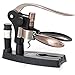 Wine Opener Set - Corkscrew, Foil Cutter, Vacuum Wine Stopper, Extra Spiral and Stand - Open a Bottle in 3 Steps